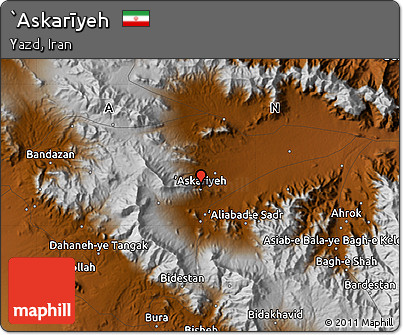 Physical Map of `Askarīyeh