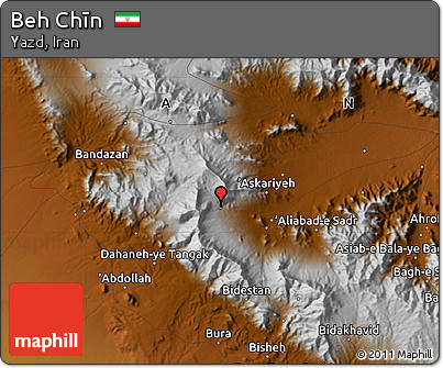 Physical Map of Beh Chīn