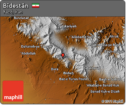 Physical Map of Bīdestān