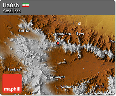 Physical Map of Haūsh