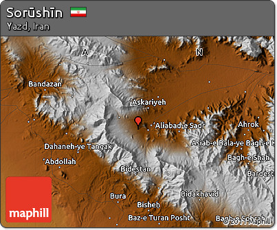 Physical Map of Sorūshīn