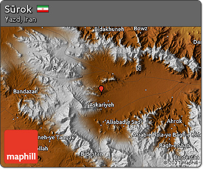 Physical Map of Sūrok
