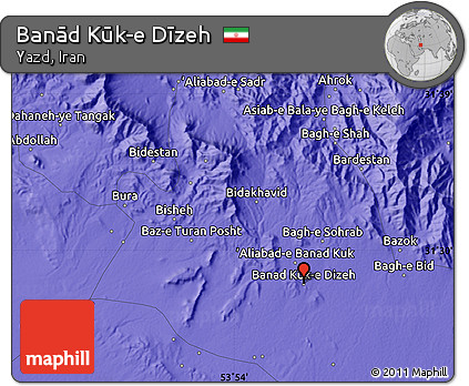 Political Map of Banād Kūk-e Dīzeh