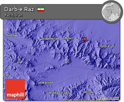 Political Map of Darb-e Raz