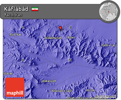 Political Map of Kāfīābād