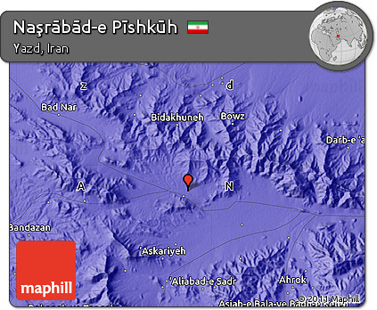 Political Map of Naşrābād-e Pīshkūh