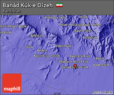 Political Map of Banād Kūk-e Dīzeh