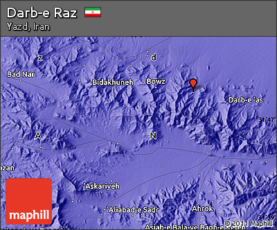 Political Map of Darb-e Raz
