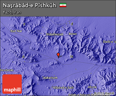 Political Map of Naşrābād-e Pīshkūh