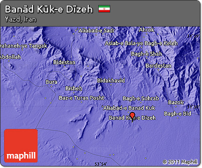 Political Map of Banād Kūk-e Dīzeh