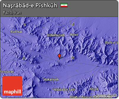 Political Map of Naşrābād-e Pīshkūh