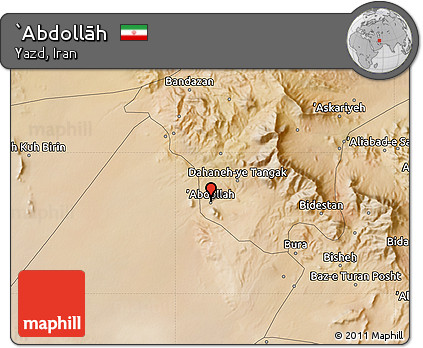 Satellite Map of `Abdollāh