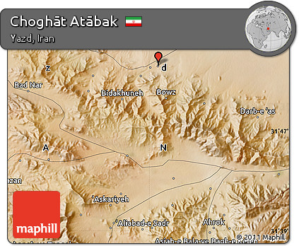 Satellite Map of Choghāt Atābak