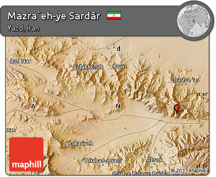 Satellite Map of Mazra`eh-ye Sardār