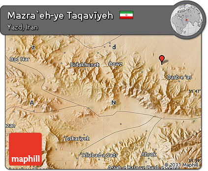 Satellite Map of Mazra`eh-ye Taqavīyeh
