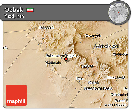 Satellite Map of Ozbak
