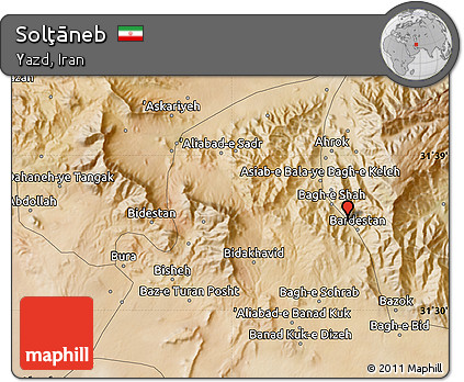 Satellite Map of Solţāneb