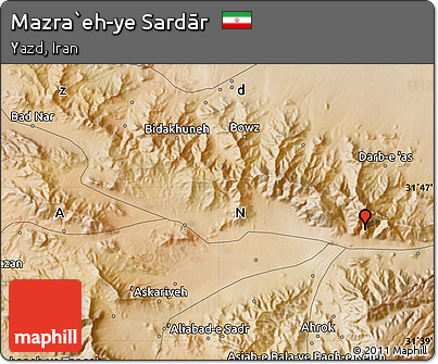 Satellite Map of Mazra`eh-ye Sardār