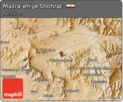Satellite Map of Mazra`eh-ye Shohrat