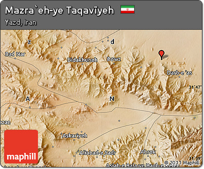 Satellite Map of Mazra`eh-ye Taqavīyeh