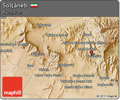 Satellite Map of Solţāneb