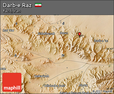 Satellite Map of Darb-e Raz