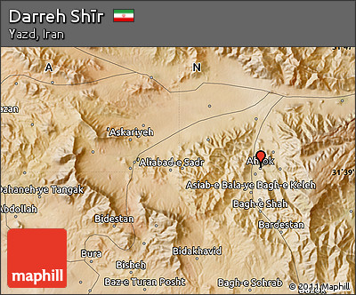 Satellite Map of Darreh Shīr