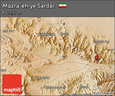 Satellite Map of Mazra`eh-ye Sardār