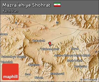 Satellite Map of Mazra`eh-ye Shohrat
