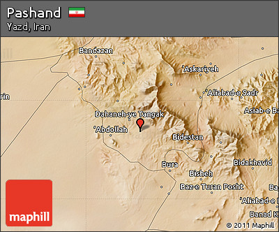 Satellite Map of Pashand