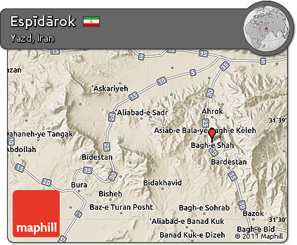 Shaded Relief Map of Espīdārok