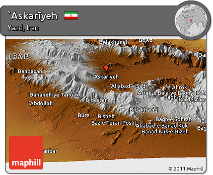 Physical Panoramic Map of `Askarīyeh
