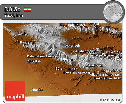 Physical Panoramic Map of Dūlāb
