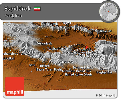 Physical Panoramic Map of Espīdārok