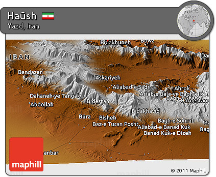 Physical Panoramic Map of Haūsh