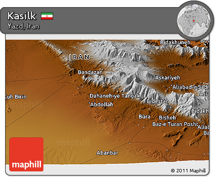 Physical Panoramic Map of Kasilk