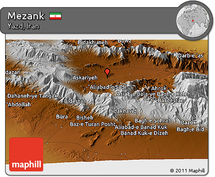 Physical Panoramic Map of Mezank