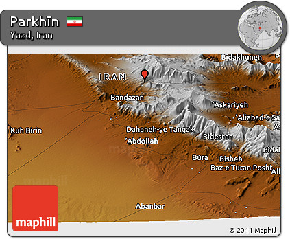 Physical Panoramic Map of Parkhīn