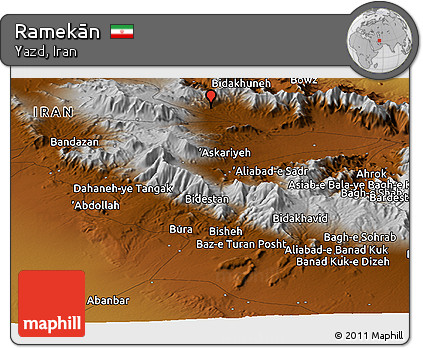 Physical Panoramic Map of Ramekān