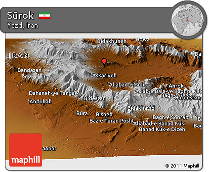 Physical Panoramic Map of Sūrok