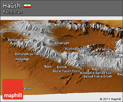 Physical Panoramic Map of Haūsh