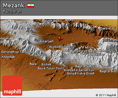 Physical Panoramic Map of Mezank