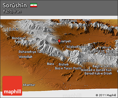 Physical Panoramic Map of Sorūshīn