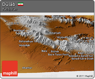 Physical Panoramic Map of Dūlāb