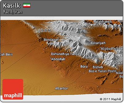 Physical Panoramic Map of Kasilk