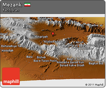 Physical Panoramic Map of Mezank