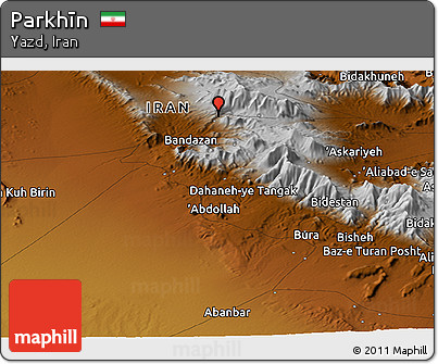 Physical Panoramic Map of Parkhīn