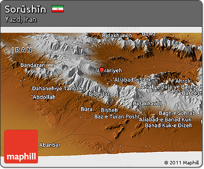 Physical Panoramic Map of Sorūshīn
