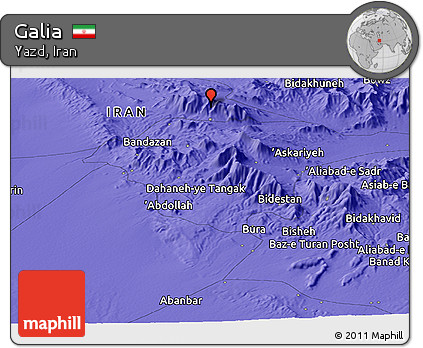 Political Panoramic Map of Galia