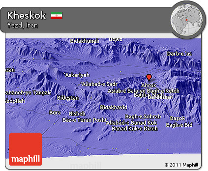 Political Panoramic Map of Kheskok